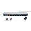 OEM 19'' rozvodný panel 1,5 U, 7x220V, koncovka IEC C19,16A 9612