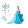 Kostým pre dievča - COGIO COSTUM COSTUM, 116-122 (Zmrznutá elsa šaty z ľadovej krajiny 4-5L E3 + set)