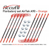 Florbalový set ACCUFLI AirTek A90 - Orange Pomer hokejok: 5ks ľavá / 5ks pravá
