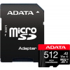 ADATA High Endurance, 512 GB, MicroSDXC, Trieda 10, UHS-I, 100 MB/s, 85 MB/s