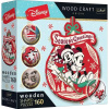 Trefl Puzzle Wood Craft: Disney, Vianoce Minnie a Mickey Mousea - 1690 drevených dielikov