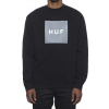 pánska mikina HUF BOX LOGO CREWNECK BLACK L