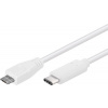 PremiumCord USB-C/male - USB 2.0 Micro-B/Male, bílý, 0,6m ku31cb06w