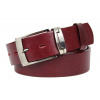 Penny Belts Pánsky kožený opasok 34-PR95 bordó