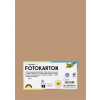 Dekoračný kartón, 2 stranný, A4, 300 g, 50 listov, FOLIA, svetlohnedý