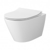 Cersanit - SET C199 závesna WC mísa CITY PRO OVÁL vortex + sedátko SLIM (S701-883)