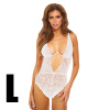 Bombshell Boudoir erotické body biele L