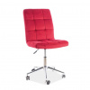SIGNAL MEBLE Detská stolička Q-020 VELVET, červená bluvel 59