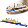 KOCKY NÁMORNÁ LOĎ TITANIC V OZDOBNEJ DARČEKOVEJ KRABIČKE PUZZLE 607 EL