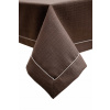 Behun na stol - Béžová, krémová behúň, odtiene hnedej 180 x 145 cm (Brown Spotlight Obsluha s obálkou Lux 145x180)