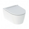 Geberit ONE Závesné WC s doskou SoftClose, TurboFlush, matná biela/lesklý chróm 500.202.JT.1