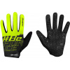 FORCE MTB SWIPE letné rukavice, čierno-fluo veľkosť M