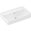 HANSGROHE Xanuia Q Compact závesné umývadlo bez otvoru, s prepadom, 600 x 370 mm, biela, s povrchom SmartClean, 61125450