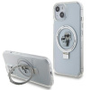 Karl Lagerfeld tvrdý obal s prstencovým stojanom MagSafe (KLHMP14SHMRSKCH) - iPhone 14 - Biela Karl & Choupette KF2340871
