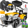 ZÁHRADNÝ TRAKTOR STIGA 16 HP KRYT ZADARMO + PRÍVES + ZÁLOŽNÉ ZARIADENIE ORIGINÁL! (VÝKONNÝ ZÁHRADNÝ TRAKTOR STIGA 16HP KOŠ NA KOSAČKU TRAKTORA 240L RUČNÝ XL)