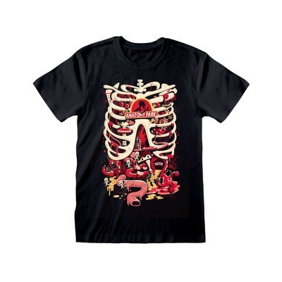 Pánské tričko Rick And Morty: Anatomy Park (XL) černé bavlna
