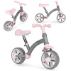 Balančný bicykel pre deti, kolesá EVA, nastaviteľné sedadlo, sivý, ECOTOYS