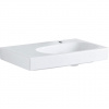 Geberit Citterio - Umývadlo 750x500 mm, otvor na batériu vpravo, bez prepadu, s odkladacou plochou vľavo, s KeraTect, biela 500.546.01.1