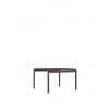 Ferm Living Stolík Dapple Low, 57 x 57 cm, Dark Chocolate – hnedý