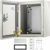 VEVOR Elektrické puzdro 25 x 20 x 15 CM zo šedo-bielej uhlíkovej ocele
