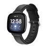BStrap Leather Lux pro Fitbit Versa 3, black STR00279