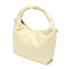 Dámska kožená kabelka Luka 24-035 DOLLARO beige Postbag s odnímateľným popruhom
