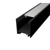 Hliníkový profil pre LED pásy LINEA, 23x25,1mm - Čierna Typ krytky: Priehľadná krytka zaklapávacia
