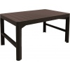 ALLIBERT LYON RATTAN záhradný stôl 116 x 71 x 40/65 cm, hnedý