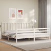 zahrada-XL Posteľ bez matraca biela 200x200 cm masívna borovica 3193877