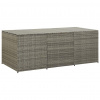 vidaXL Záhradný úložný box sivý 180x90x70 cm polyratanový