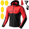 TEXTILNÁ BUNDA REBELHORN SLASH SPIDER BLACK/RED SOFTSHELL 7XL