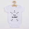 Detské body s potlačou New Baby Tati, to dáš! - krátky rukáv - vel. 56 (0-3m)