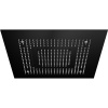 STEINBERG 390 horná sprcha Sensual Rain s LED osvetlením, 600 x 600 mm, 3jet, matná čierna, 3906620S