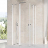 Ravak Chrome - Sprchové dvere CRV2-80, 78-80 cm, biela/číre sklo 1QV40100Z1