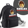 Školská taška - batoh ROBLOX s menom SAMUEL ČIERNY VYPR
