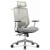Ergonomické látkové kreslo HELLS Chair HC-1052 v sivo-bielej farbe, HC__5905496912439
