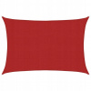 Slnečná plachta, 160 g/m2, červená, 3x4,5 m, HDPE