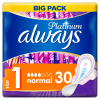 ALWAYS Platinum Normal veľkosť 1 menštruačné vložky s krídelkami 30 ks