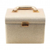 Kazeta na kosmetiku 91756-22 - zlatá / syntetická kůže