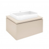 Swiss aqua technologies Koupelnová skříňka s umyvadlem a krycí deskou SAT Feel 60x30x46 cm béžová mat SATFEEL60BEDU