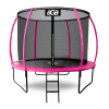 Aga SPORT EXCLUSIVE Trampolína 250 cm Ružová + ochranná sieť + rebrík
