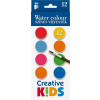 Vodové farby, 12 kusové, 28 mm, ICO Creative Kids