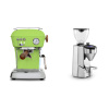 Ascaso Dream PID, Fresh Pistachio + Rocket Espresso SUPER FAUSTO, chrome
