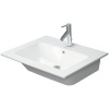 DURAVIT ME by Starck umývadlo do nábytku s otvorom, s prepadom, 630 x 490 mm, biela, 2336630000