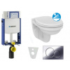 Geberit SET Kombifix 110.302.00.5 +WCzávesné Id.Standard QUARZO+sedátSC +Sigma01 ChrLesk 110.302.00.5 ND2