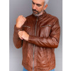 Max Original Leather Pánska kožená bunda 8051 mocca (3XL 58-60) - Mocca - 3XL
