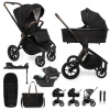 MUUVO SET Kočík 4v1 Quick SE 2 Sunset black set + CYBEX Aton B2 i-Size + základňa