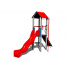 Playground System DETSKÉ IHRISKÁ - zostava so šmýkačkou a šplh. tyčí 4U138K-15 celokovová