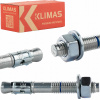 Oceľové kotvy do betónu M12 x 145 mm 25 ks mechanické Klimas LE-ZN