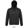 SOL´S STELLAR / Unisex bio raglánová mikina s kapucňou - charcoal melange XXXL